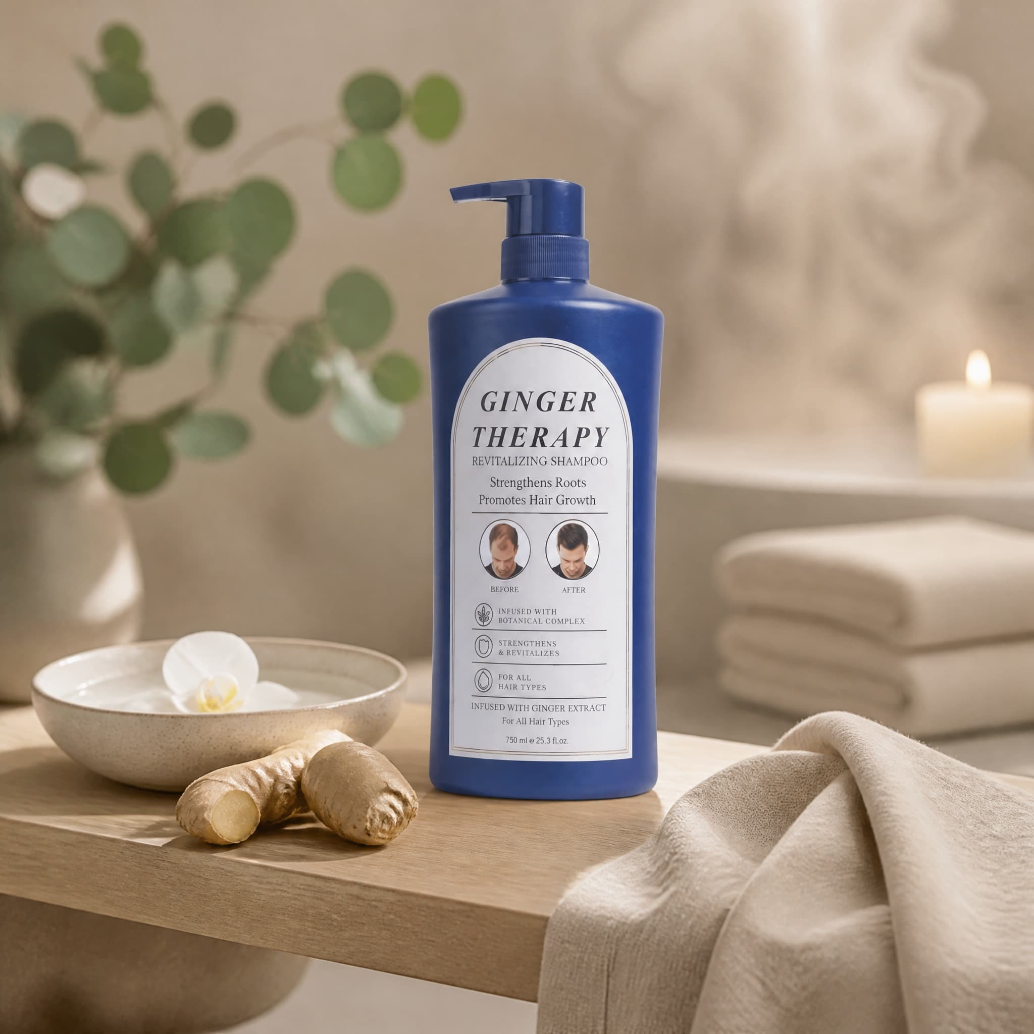 Ginger Therapy Revitalizing Shampoo Bottle