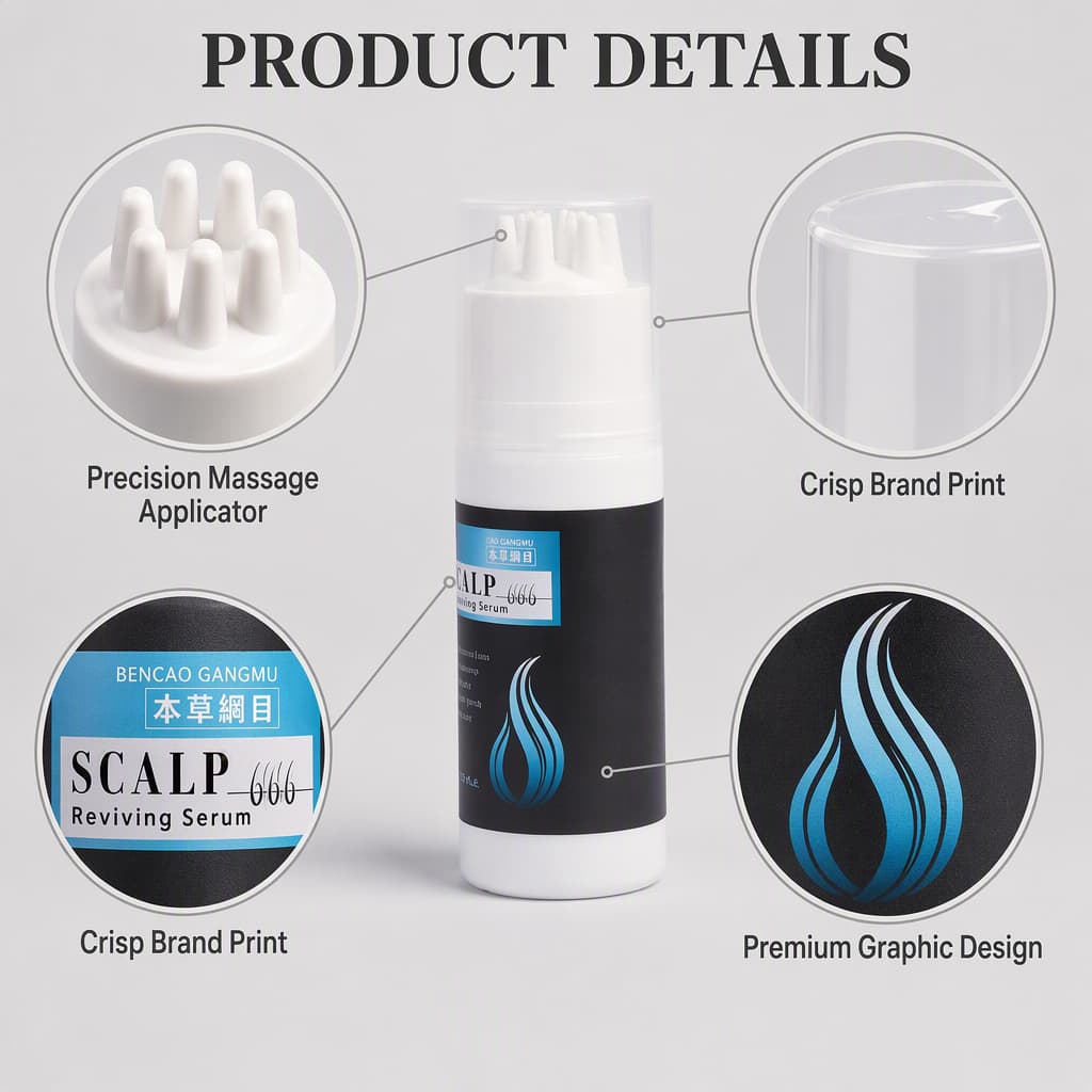 Airless Pump Scalp Treatment Hair Serum