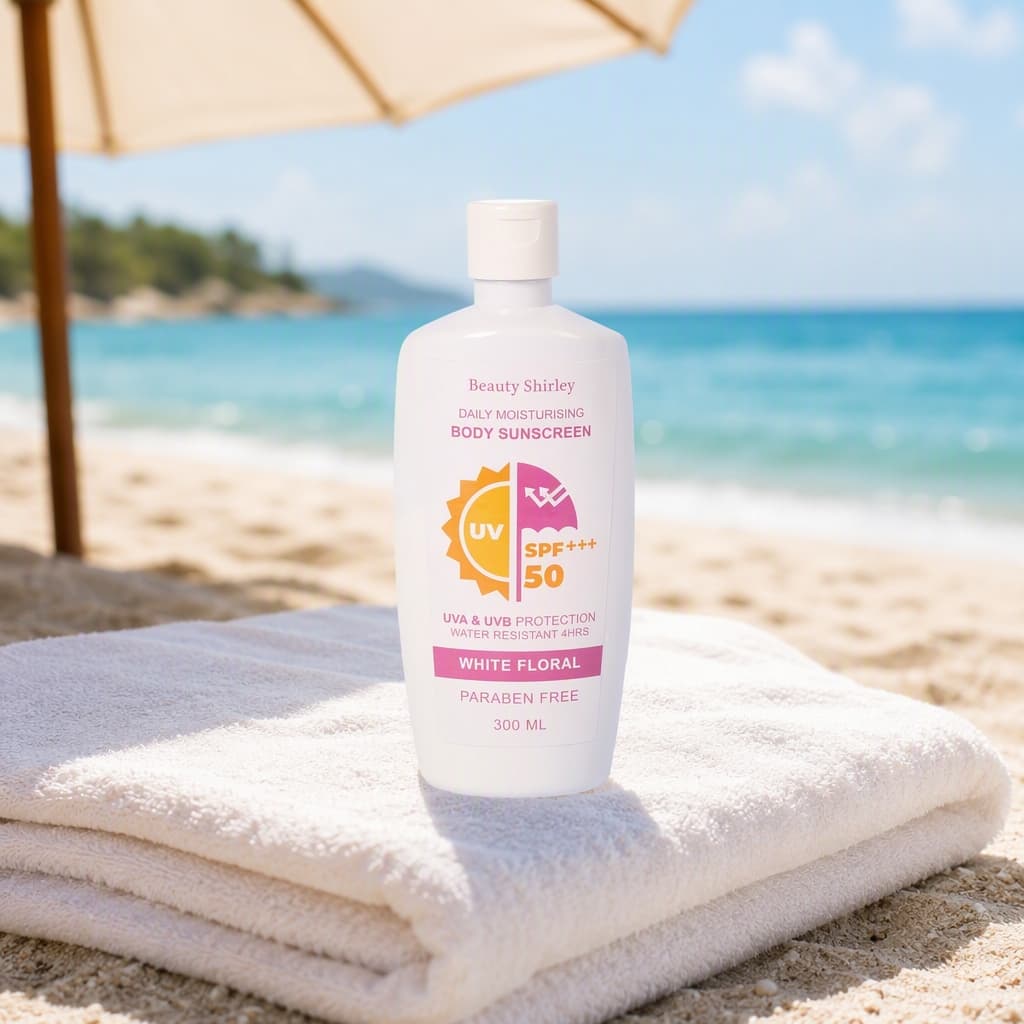 SPF50+++ Body Sunscreen Lotion 300ml Pump Bottle